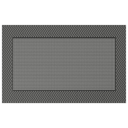 Outdoor Rug 'ARAKIL'Black and Grey 250x400 cm PP