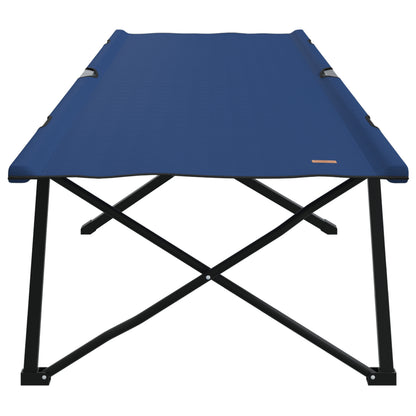 Folding Sun Bed with Carry Bag Blue 600D Oxford Fabric