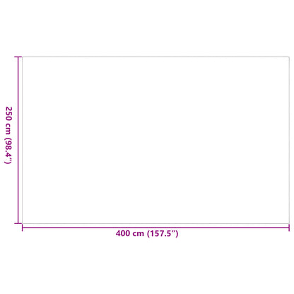 Outdoor Blanket ARAKIL Grey and white Polyester 250 x 400 cm