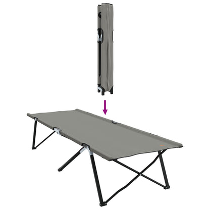 Folding Sun Beds with Carry Bags 2 pcs Grey 600D Oxford Fabric