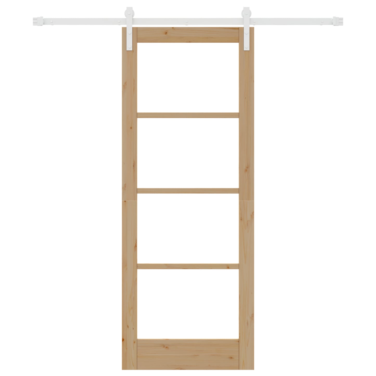 Sliding Door with Hardware Set "ORKDAL" Solid Wood & Glass, vidaXL Interior Door with Glass "ORKDAL" 78x202x4 cm Solid Wood Pine