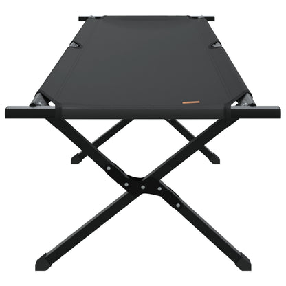 Folding Sun Beds 2 pcs with Carry Bag Black 600D Oxford Fabric