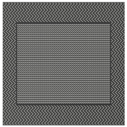 Outdoor Rug "ARAKIL" Black and Grey 300x300 cm PP