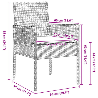 Dining Furniture Set Set of 3 Black Wood Durable Patio Gear