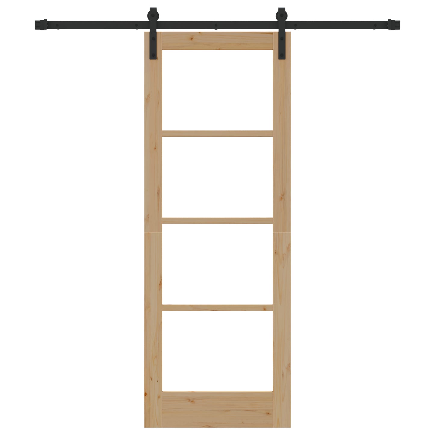 Sliding Door with Hardware Set 'ORKDAL'Solid Wood & Glass, vidaXL Interior Door with Glass 'ORKDAL'73.5x198.5x4 cm Solid Wood Pine