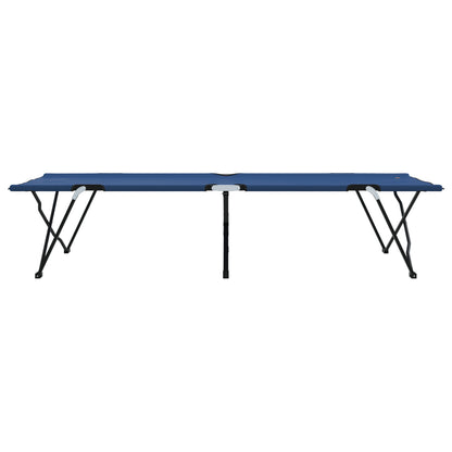 Folding Sun Beds with Carry Bags 2 pcs Blue 600D Oxford Fabric