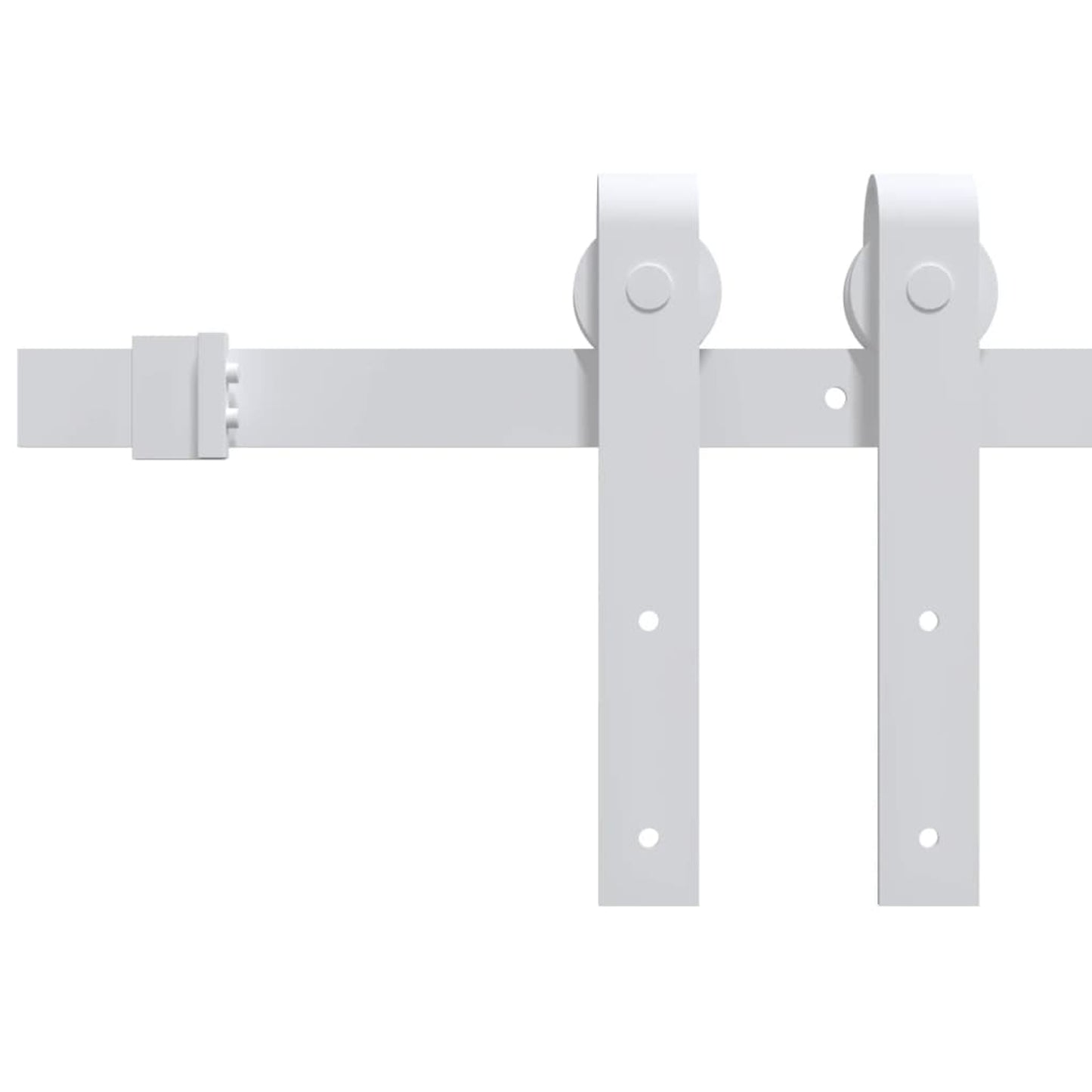 Sliding Door with Hardware Set 'ORKDAL'White Solid Wood & Glass, vidaXL Interior Door with Glass 'ORKDAL'White 83x232x4 cm