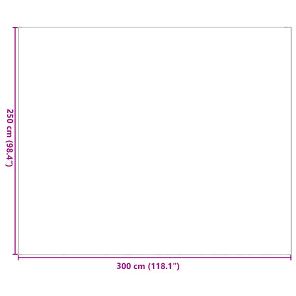 Outdoor Blanket ARAKIL Grey and White Polyester 250 x 300 cm