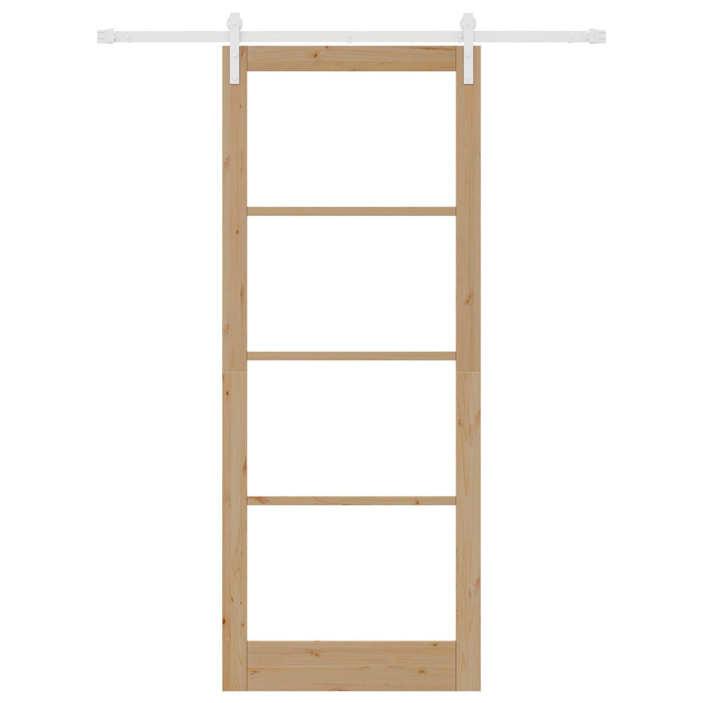 Sliding Door with Hardware Set "ORKDAL" Solid Wood & Glass, vidaXL Interior Door with Glass "ORKDAL" 93x232x4 cm Solid Wood Pine