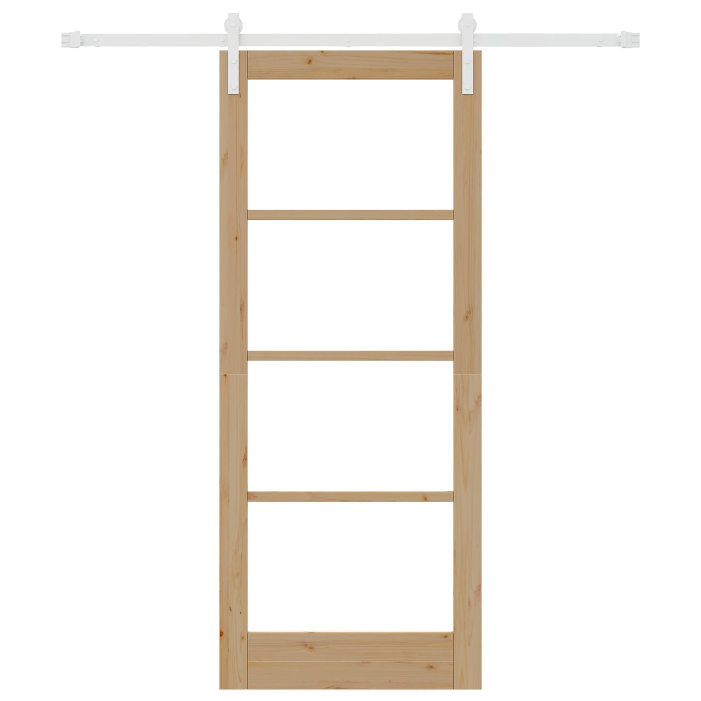 Sliding Door with Hardware Set "ORKDAL" Solid Wood & Glass, vidaXL Interior Door with Glass "ORKDAL" 83x202x4 cm Solid Wood Pine