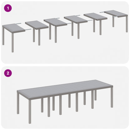 11 Piece Garden Dining Set Light Grey Poly Rattan, vidaXL Garden Table Light Grey 150x100x73 cm Poly Rattan, vidaXL Garden Chairs 2 pcs Light Grey Poly Rattan, vidaXL Garden Chairs 4 pcs Light Grey Poly Rattan