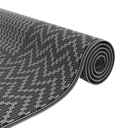Outdoor Rug "ARAKIL" Black and Grey 250x300 cm PP