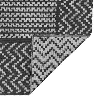 Outdoor Rug "ARAKIL" Black and Grey 250x300 cm PP
