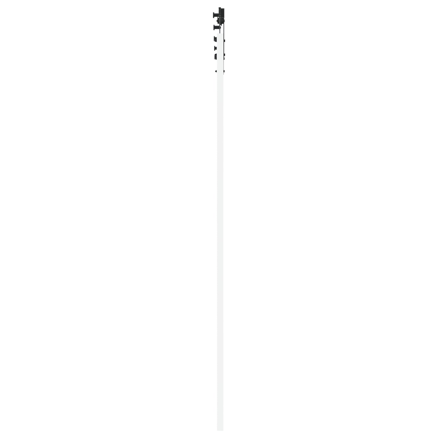 Sliding Door with Hardware Set "ORKDAL" White Solid Wood & Glass, vidaXL Interior Door with Glass "ORKDAL" White 83x232x4 cm