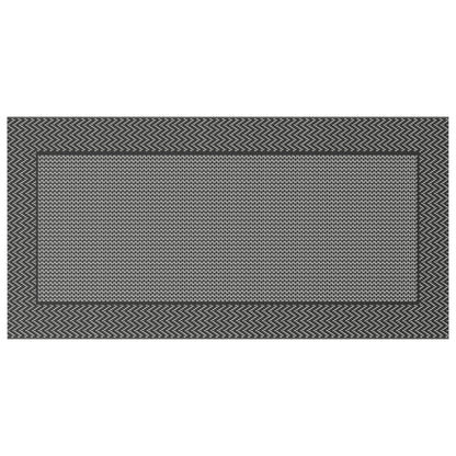 Outdoor Rug 'ARAKIL'Black and Grey 250x500 cm PP