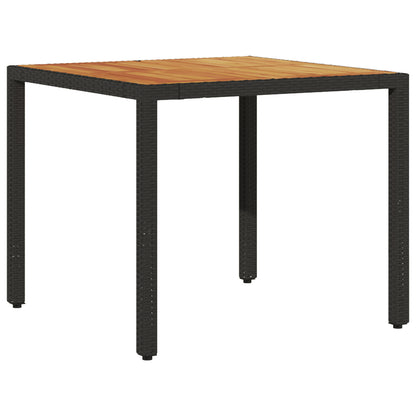 Dining Furniture Set Set of 3 Black Wood Durable Patio Gear