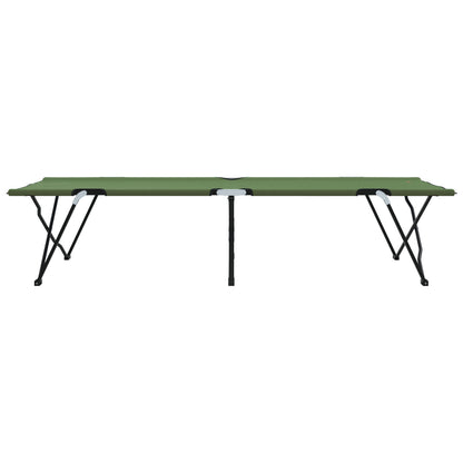 Folding Sun Beds with Carry Bags 2 pcs Army Green 600D Oxford Fabric