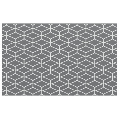 Outdoor Blanket ARAKIL Grey and white Polyester 250 x 400 cm