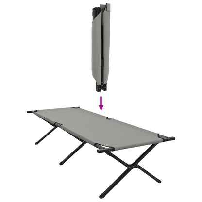 Folding Sun Beds 2 pcs with Carry Bag Grey 600D Oxford Fabric