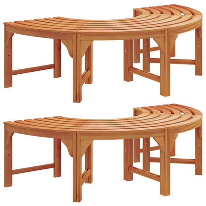 Outdoor Tree Bench 160 cm Solid Wood Eucalyptus