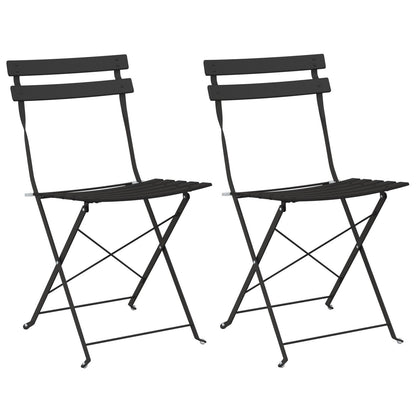 Outdoor Chairs Anthracite Metal Standard Foldable