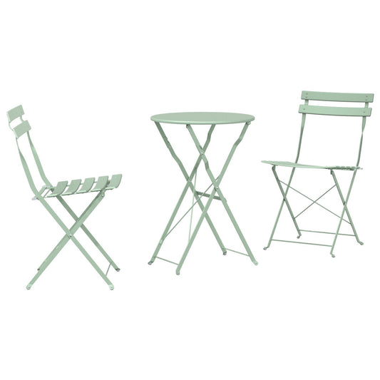 Outdoor Furniture Sets Light mint Metal Small Foldable