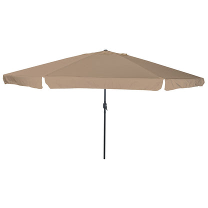 Garden Parasol ø395x245 cm Taupe