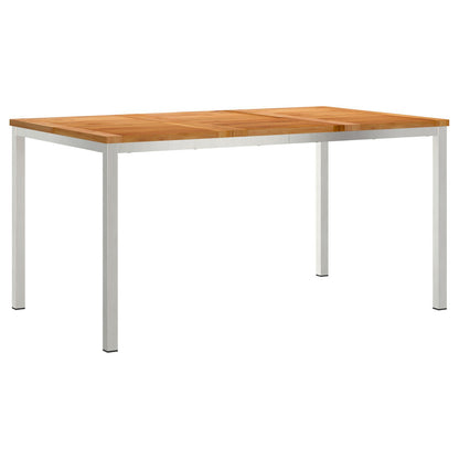 Outdoor Dining Table 150x90x75 cm Solid Wood Teak
