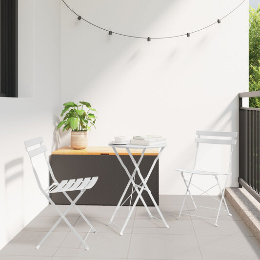 Outdoor Chairs Cool White Metal Standard Foldable Patio Chairs