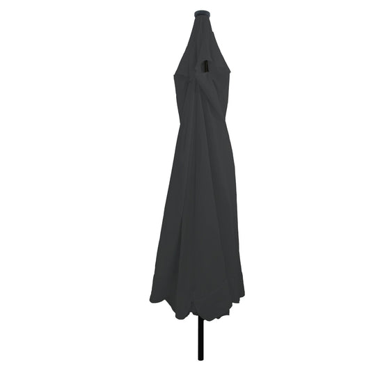 Garden Parasol with LED Lights ø395x245 cm Anthracite
