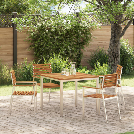 Outdoor Dining Table 90x90x74.5 cm Solid Wood Acacia