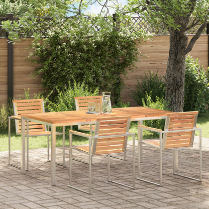 Outdoor Dining Table 180x90x75 cm Solid Wood Teak