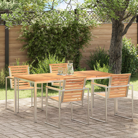 Outdoor Dining Table 180x90x75 cm Solid Wood Teak