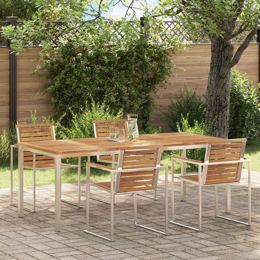 Outdoor Dining Table 200x90x74.5 cm Solid Wood Teak
